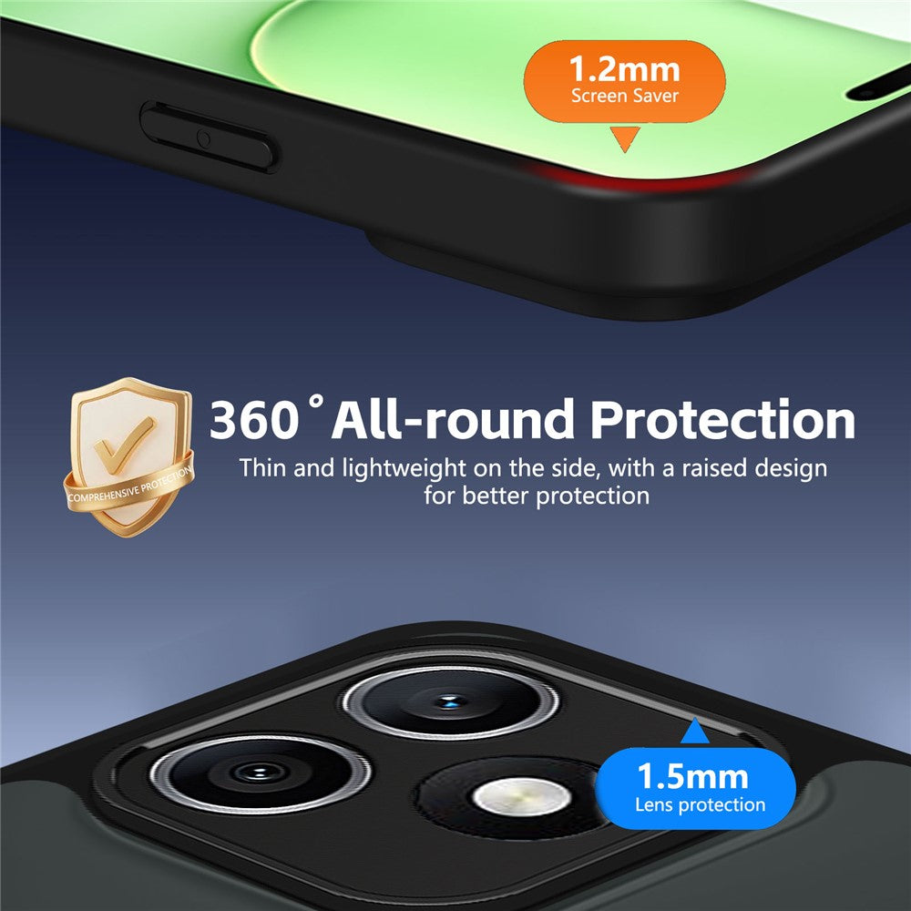 For Honor X8d 4G Case Rotating Magnetic Kickstand Frosted Matte PC + TPU Shockproof Cover
