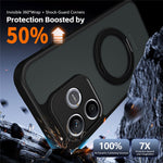 For Honor 400 Lite 5G Case Rotating Magnetic Kickstand Frosted Matte PC + TPU Shockproof Cover