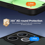 For Honor 400 Lite 5G Case Rotating Magnetic Kickstand Frosted Matte PC + TPU Shockproof Cover
