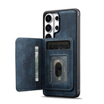 LC.IMEEKE L7 Series for Samsung Galaxy S25 Ultra Magnetic Case Leather + TPU Phone Cover with Detachable Card Holder