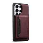 LC.IMEEKE L7 Series for Samsung Galaxy S22 Ultra 5G Magnetic Case Leather + TPU Phone Cover with Detachable Card Holder