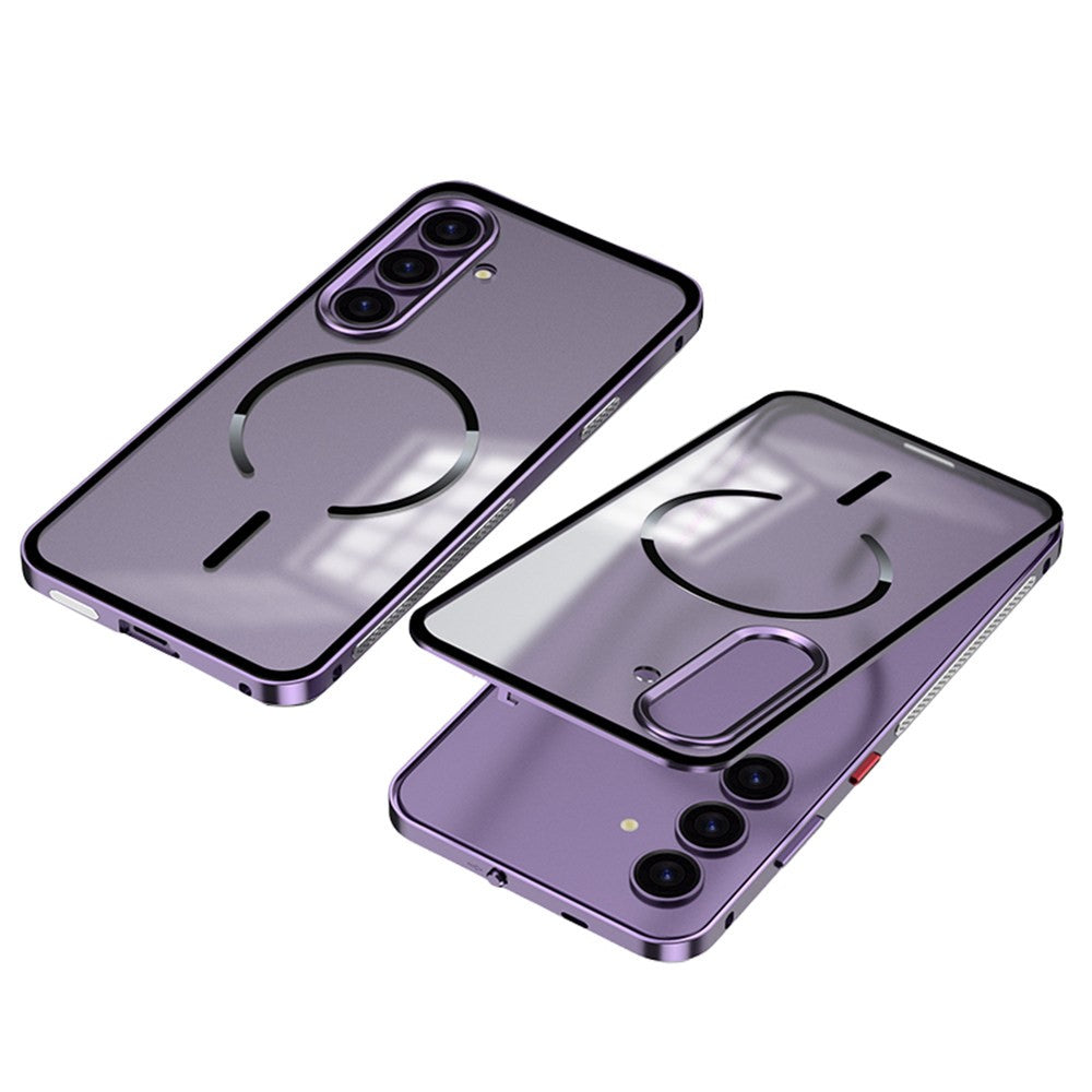 Samsung Galaxy S26+ Magnetiskt skal Aluminiumlegering PC Matt mobilskal Pop-up Snabblås