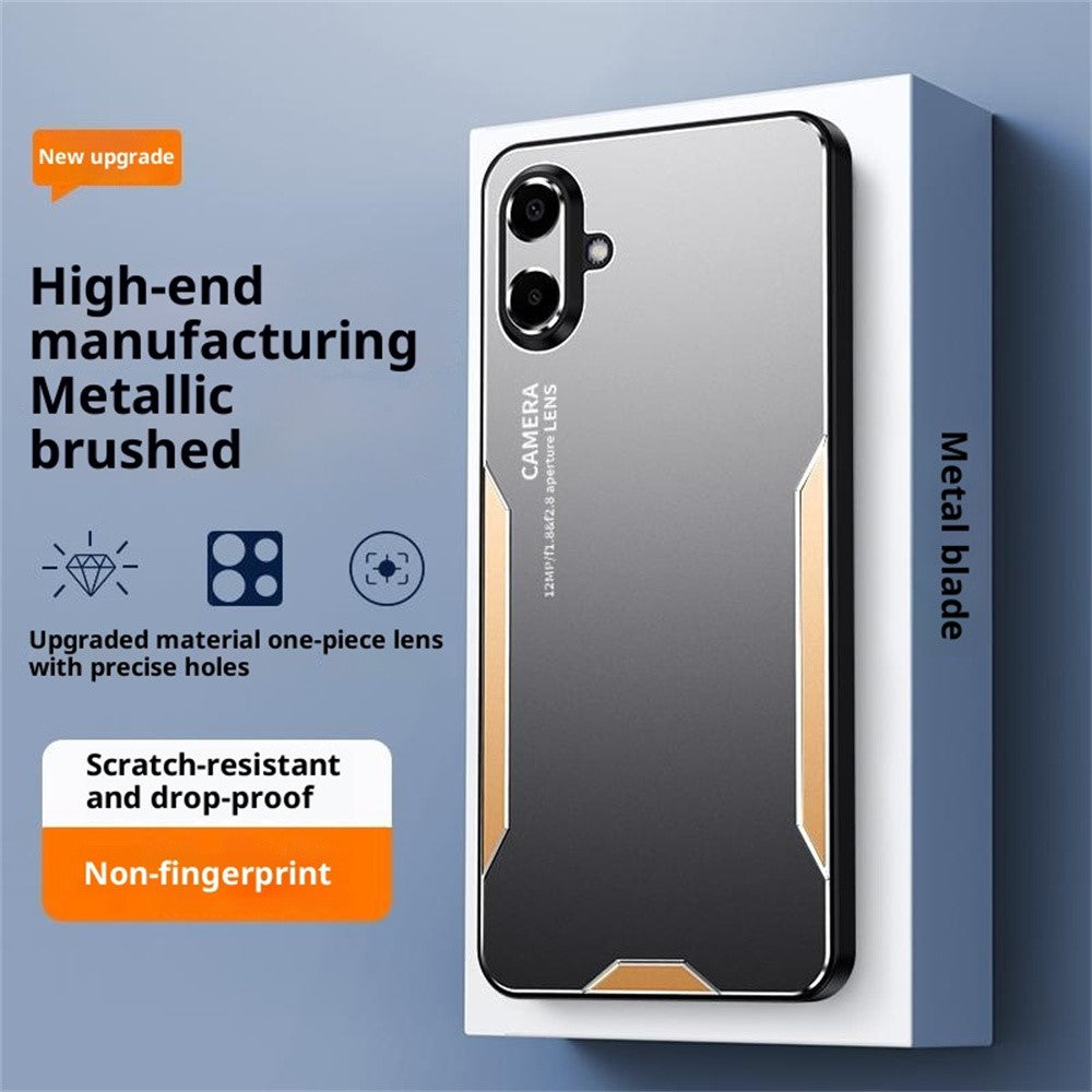 For Samsung Galaxy A08 5G  /  Galaxy A08 4G Phone Case Aluminium Alloy TPU PC Back Cover