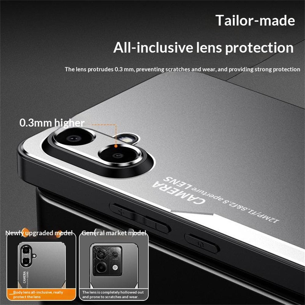 For Samsung Galaxy A07 5G Phone Case Aluminum Alloy TPU PC Back Cover