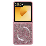 Til Samsung Galaxy Z Flip7 5G magnetisk cover blød TPU kant glimmer telefoncover