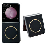 For Samsung Galaxy Z Flip7 FE 5G / Flip6 5G Magnetic Case Diamond Pattern PC + TPU 2 in 1 Phone Cover