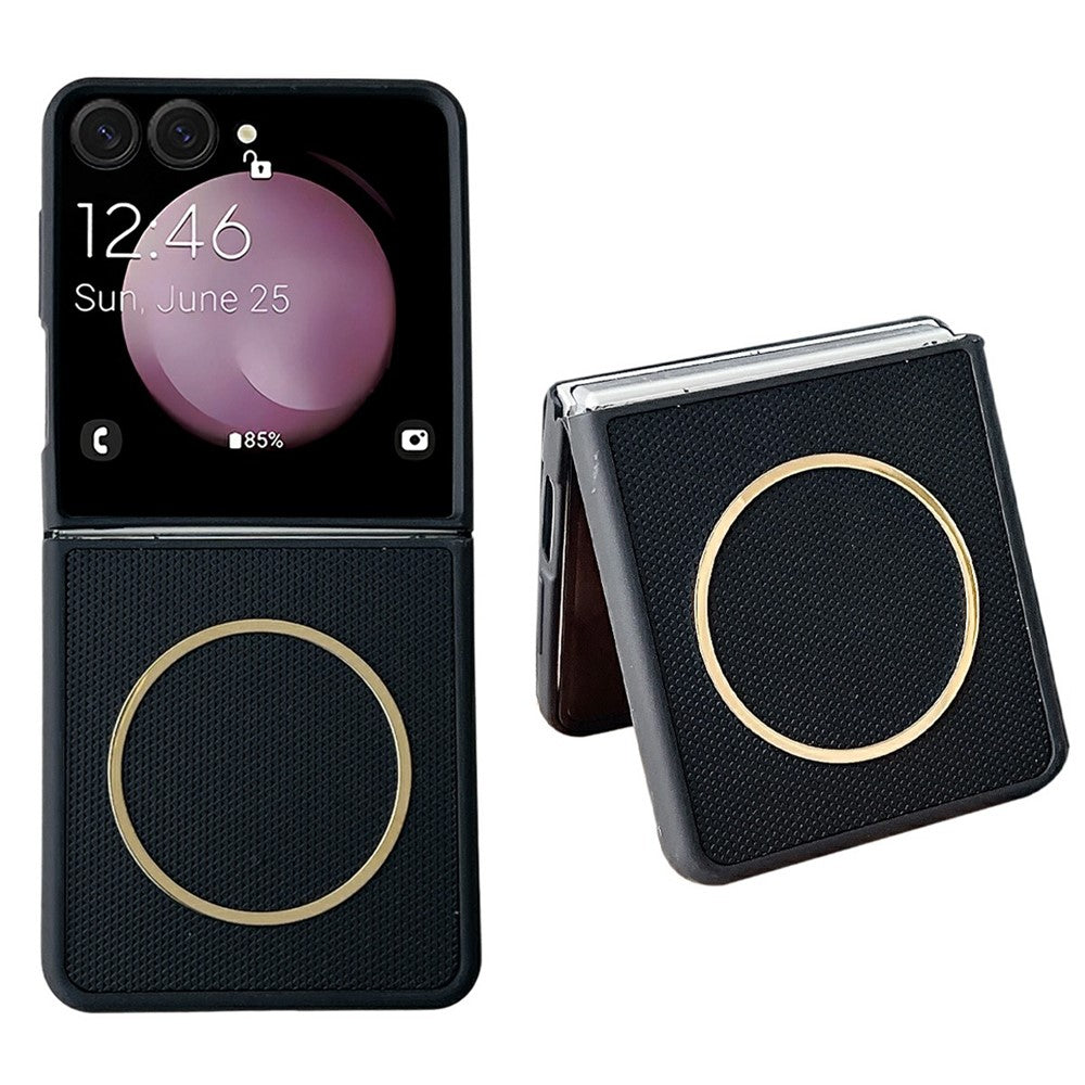 For Samsung Galaxy Z Flip7 FE 5G / Flip6 5G Magnetic Case Diamond Pattern PC + TPU 2 in 1 Phone Cover