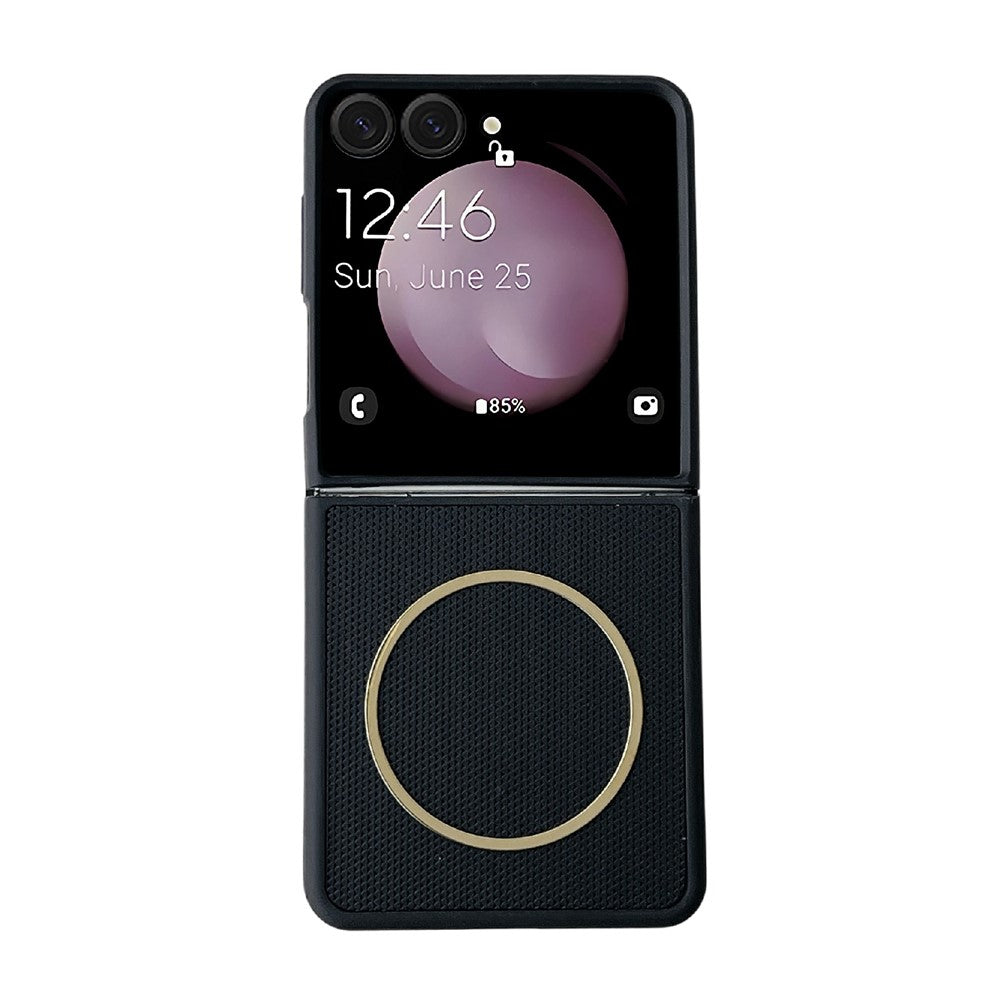 For Samsung Galaxy Z Flip7 FE 5G / Flip6 5G Magnetic Case Diamond Pattern PC + TPU 2 in 1 Phone Cover