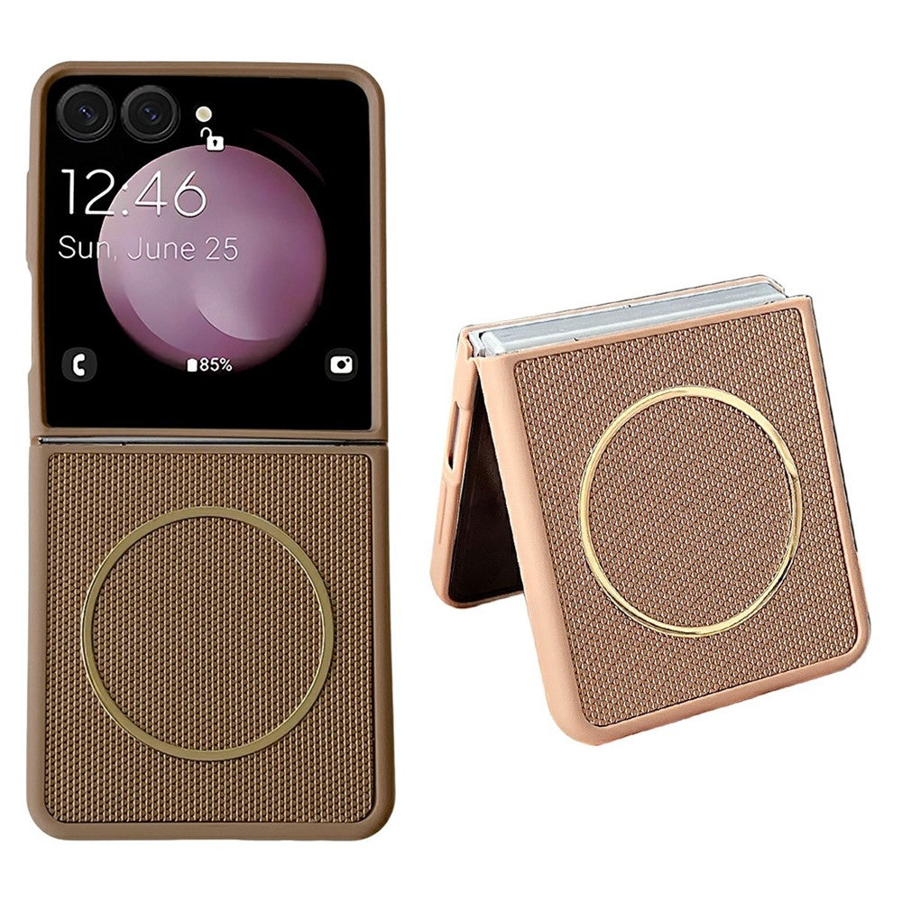 Til Samsung Galaxy Z Flip7 FE 5G / Flip6 5G Magnetisk Etui Diamantmønster PC + TPU 2 i 1 Telefoncover