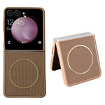 For Samsung Galaxy Z Flip7 FE 5G / Flip6 5G Magnetic Case Diamond Pattern PC + TPU 2 in 1 Phone Cover