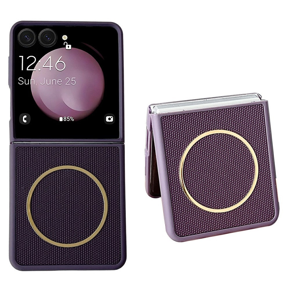Til Samsung Galaxy Z Flip7 FE 5G / Flip6 5G Magnetisk Etui Diamantmønster PC + TPU 2 i 1 Telefoncover
