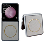 For Samsung Galaxy Z Flip7 FE 5G / Flip6 5G Magnetic Case Diamond Pattern PC + TPU 2 in 1 Phone Cover