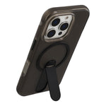 Til iPhone 16 Pro Max Magnetisk Cover Foldbart Støtteben PC + TPU Stødabsorberende Anti-skrid Telefoncover
