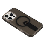 Til iPhone 16 Pro Max Magnetisk Cover Foldbart Støtteben PC + TPU Stødabsorberende Anti-skrid Telefoncover