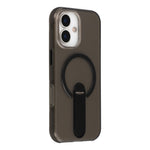 For iPhone 17 Magnetic Case Foldable Kickstand PC + TPU Shockproof Anti-Slip Phone Cover