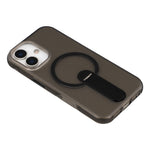For iPhone 17 Magnetic Case Foldable Kickstand PC + TPU Shockproof Anti-Slip Phone Cover
