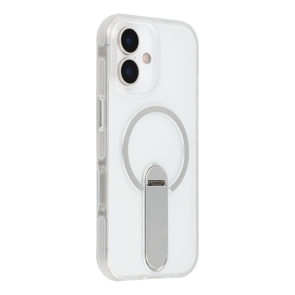 Magnetiskt skal för iPhone 16, vikbart stöd, PC + TPU, stötsäkert, halkfritt mobilskal