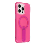 Til iPhone 15 Pro Magnetisk Cover Sammenklappelig Kickstand PC + TPU Stødabsorberende Anti-skrid Telefoncover