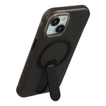 For iPhone 15 Magnetic Case Foldable Kickstand PC + TPU Shockproof Anti-Slip Phone Cover