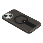 For iPhone 15 Magnetic Case Foldable Kickstand PC + TPU Shockproof Anti-Slip Phone Cover