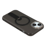 For iPhone 15 Magnetic Case Foldable Kickstand PC + TPU Shockproof Anti-Slip Phone Cover
