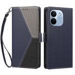 Xiaomi Redmi Note 17 Pro Max 5G / Note 17 Pro+ 5G-skal, färgsömmar, RFID-blockerande plånbok, läderfodral med handledsrem