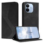 For Xiaomi Redmi Note 17 Pro 5G Phone Cover Skin-touch Feel Leather Wallet Case with Stand