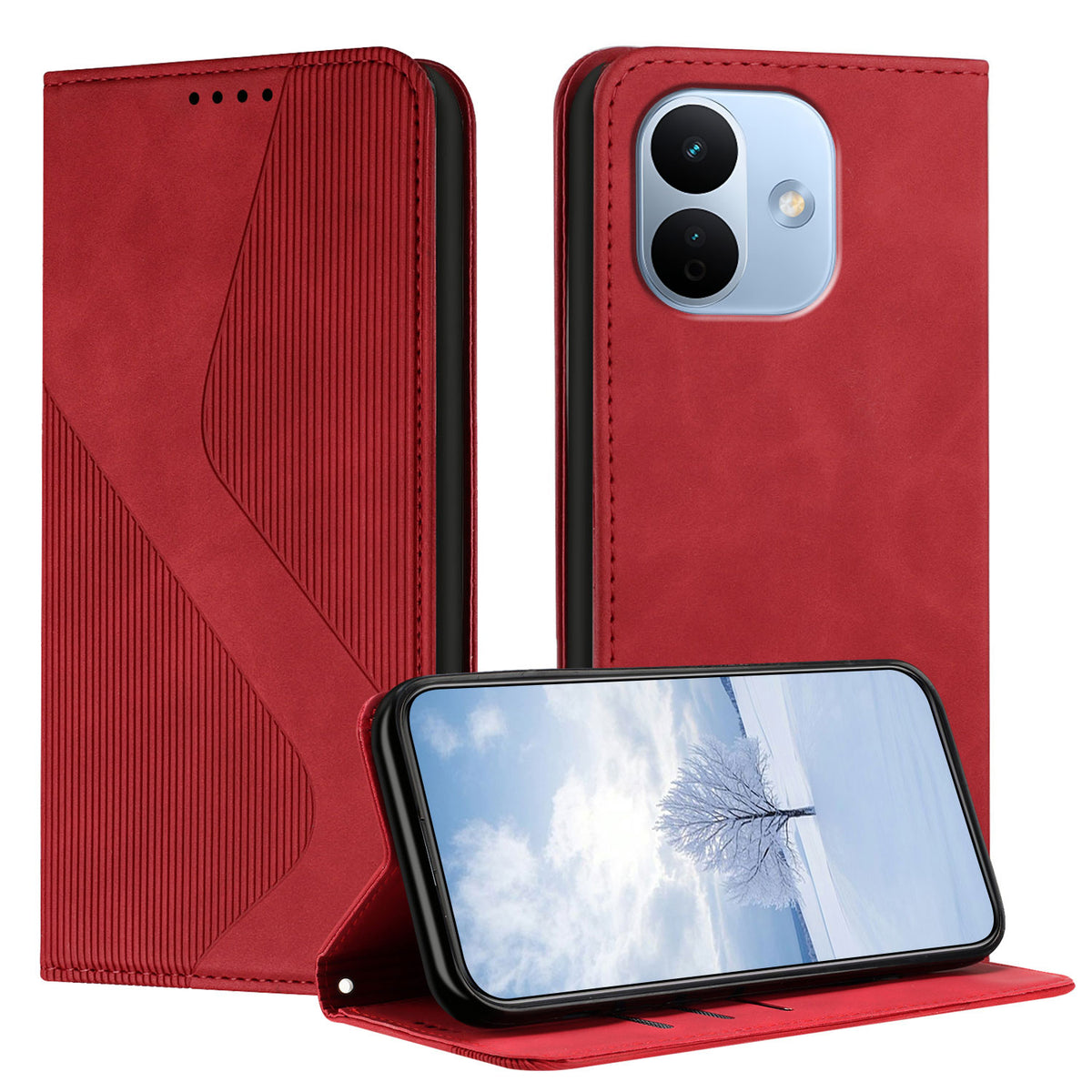 For Xiaomi Redmi Note 17 Pro 5G Phone Cover Skin-touch Feel Leather Wallet Case with Stand