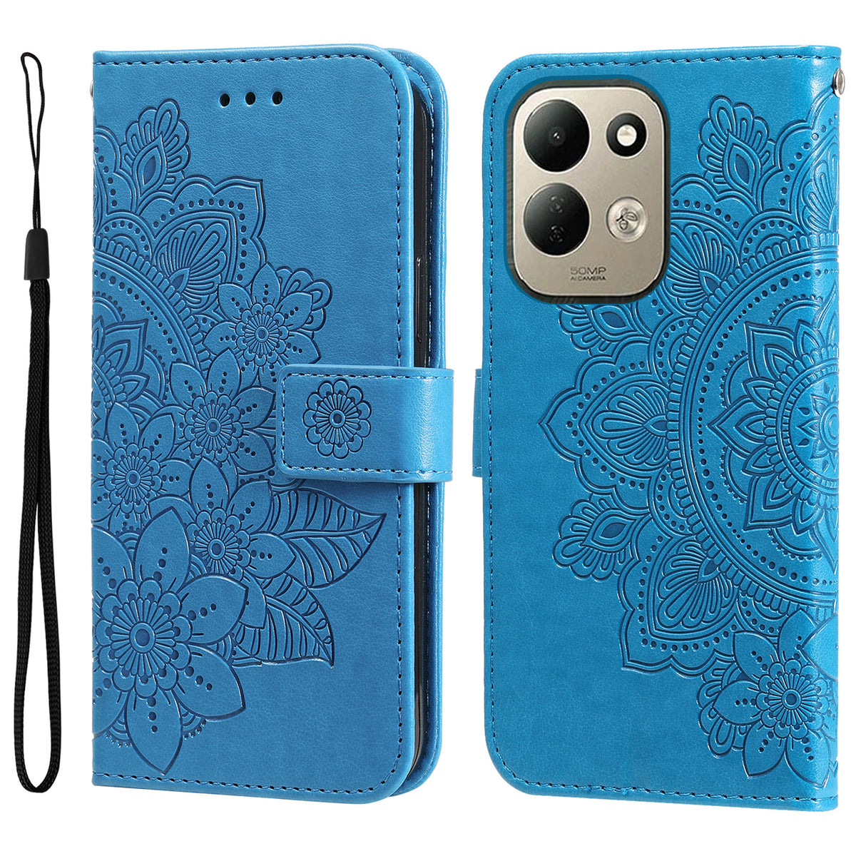 For Xiaomi Redmi 17 5G / Xiaomi Redmi 17 4G Case Floral Pattern PU Leather Wallet Stand Phone Cover