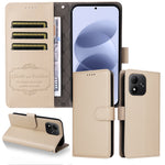 For Xiaomi Redmi Note 17 4G (Global) / Note 17 5G (Global) / Note 17 (India / China) 5G Case RFID Blocking 3 Card Slots PU Leather Phone Cover with Wrist Strap