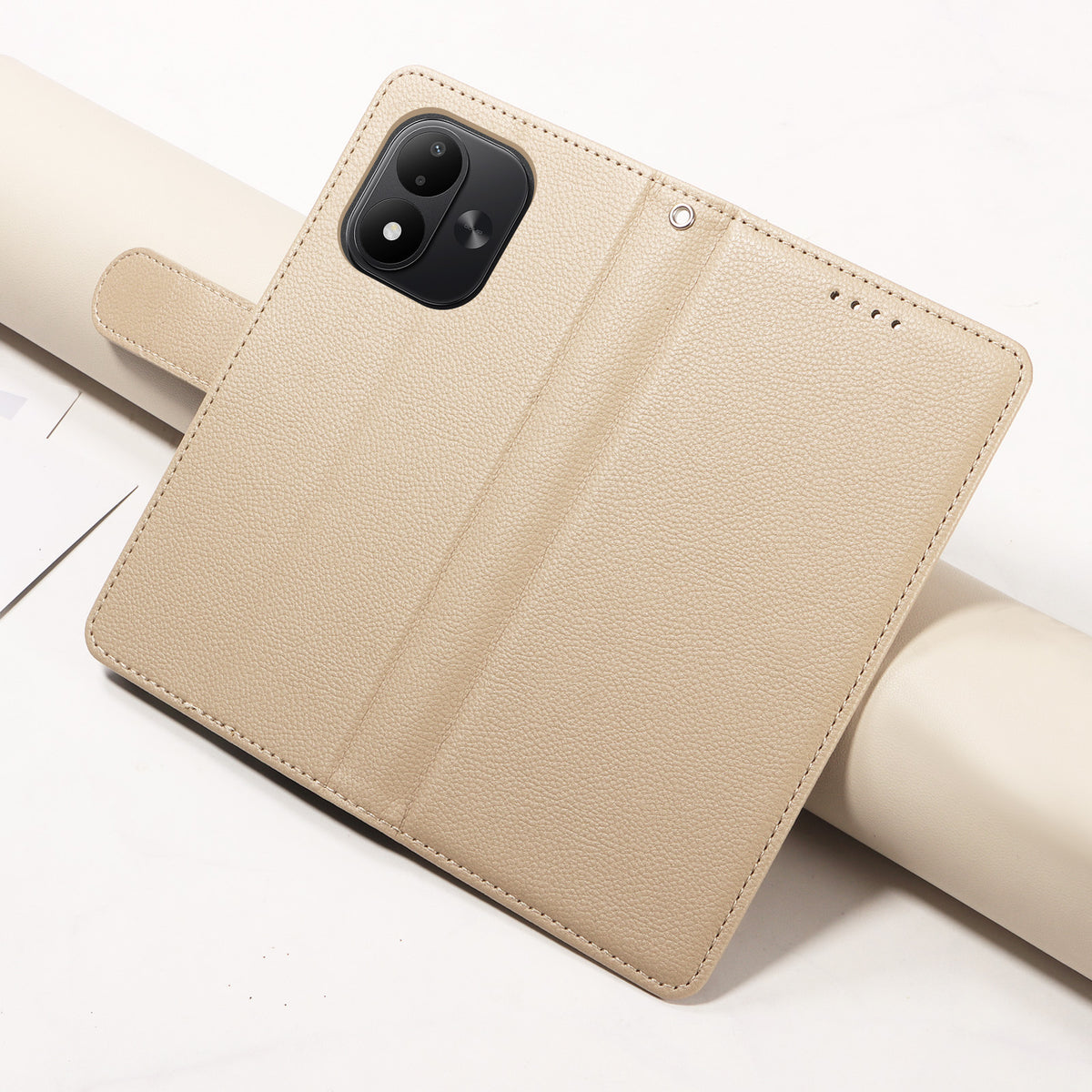 For Xiaomi Redmi Note 17 4G (Global) / Note 17 5G (Global) / Note 17 (India / China) 5G Case RFID Blocking 3 Card Slots PU Leather Phone Cover with Wrist Strap