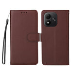 For Xiaomi Redmi Note 17 4G (Global) / Note 17 5G (Global) / Note 17 (India / China) 5G Case RFID Blocking 3 Card Slots PU Leather Phone Cover with Wrist Strap
