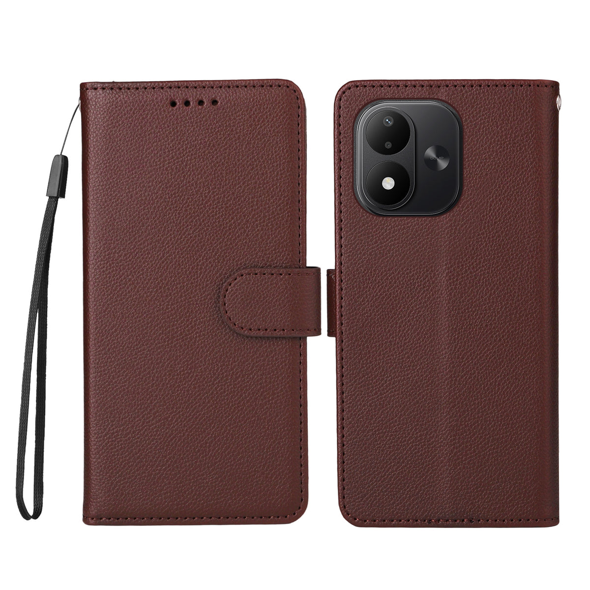 For Xiaomi Redmi Note 17 4G (Global) / Note 17 5G (Global) / Note 17 (India / China) 5G Case RFID Blocking 3 Card Slots PU Leather Phone Cover with Wrist Strap