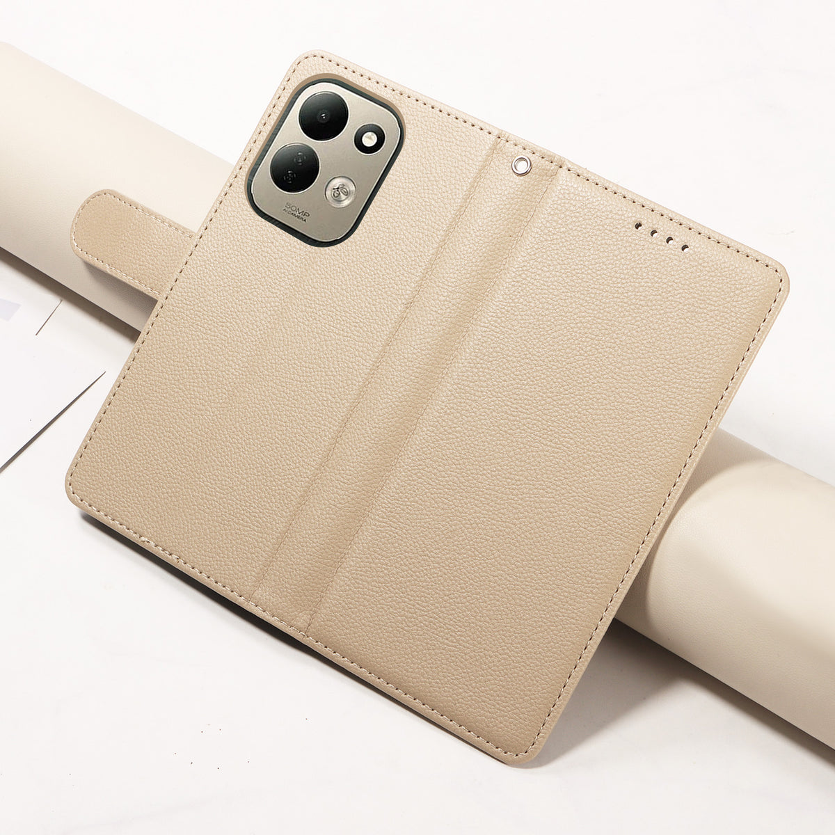 For Xiaomi Redmi 17 5G / Xiaomi Redmi 17 4G Case RFID Blocking 3 Card Slots PU Leather Phone Cover with Wrist Strap