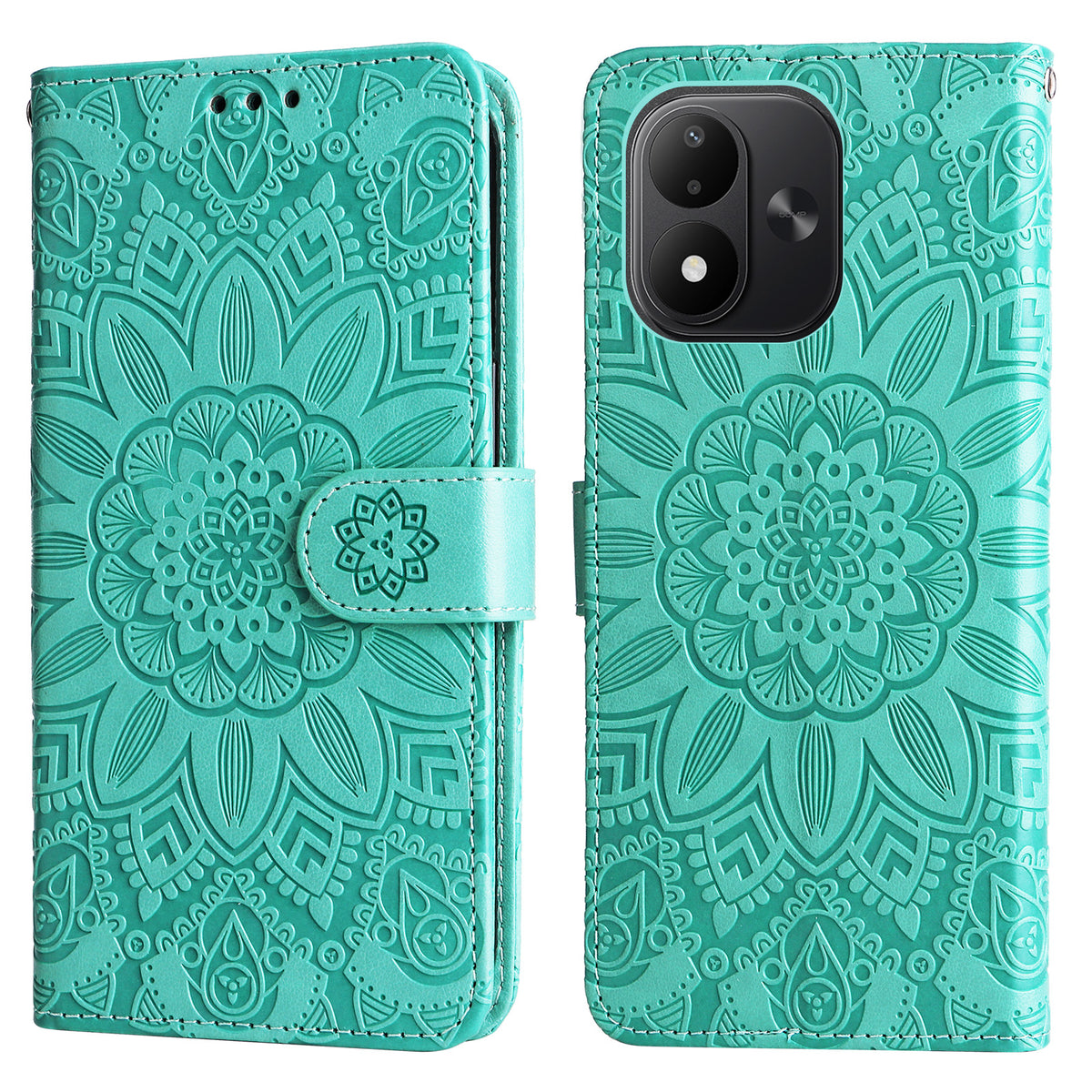 For Xiaomi Redmi Note 17 4G (Global) / Note 17 5G (Global) / Note 17 (India / China) 5G Case Sunflower Imprint Leather Wallet Phone Cover