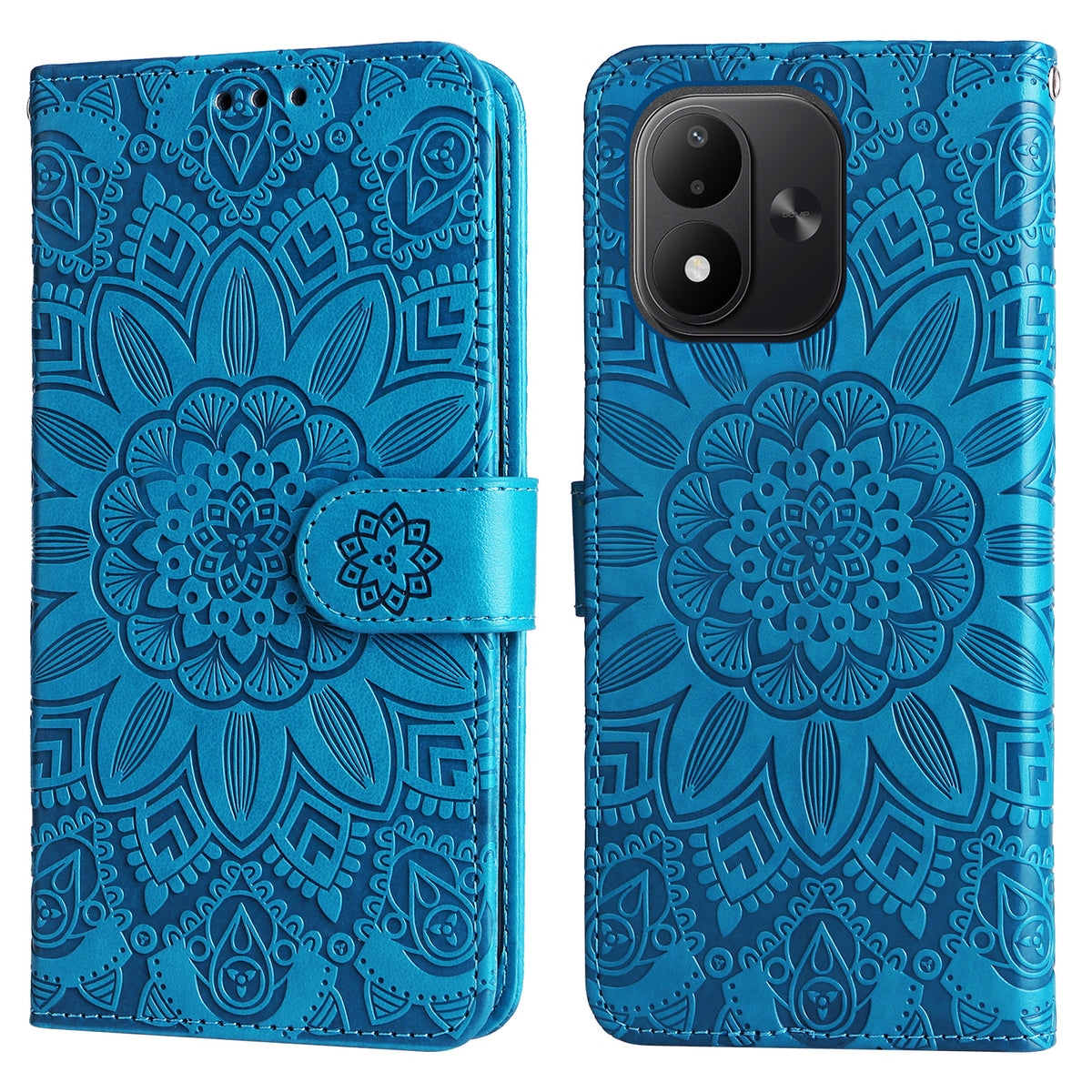 For Xiaomi Redmi Note 17 4G (Global) / Note 17 5G (Global) / Note 17 (India / China) 5G Case Sunflower Imprint Leather Wallet Phone Cover