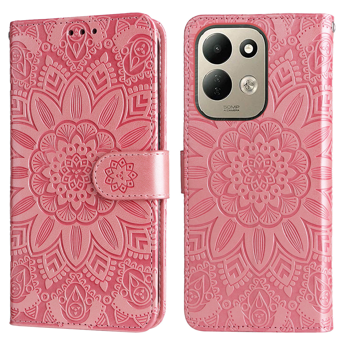 For Xiaomi Redmi 17 5G / Xiaomi Redmi 17 4G Case Sunflower Imprint Leather Wallet Phone Cover