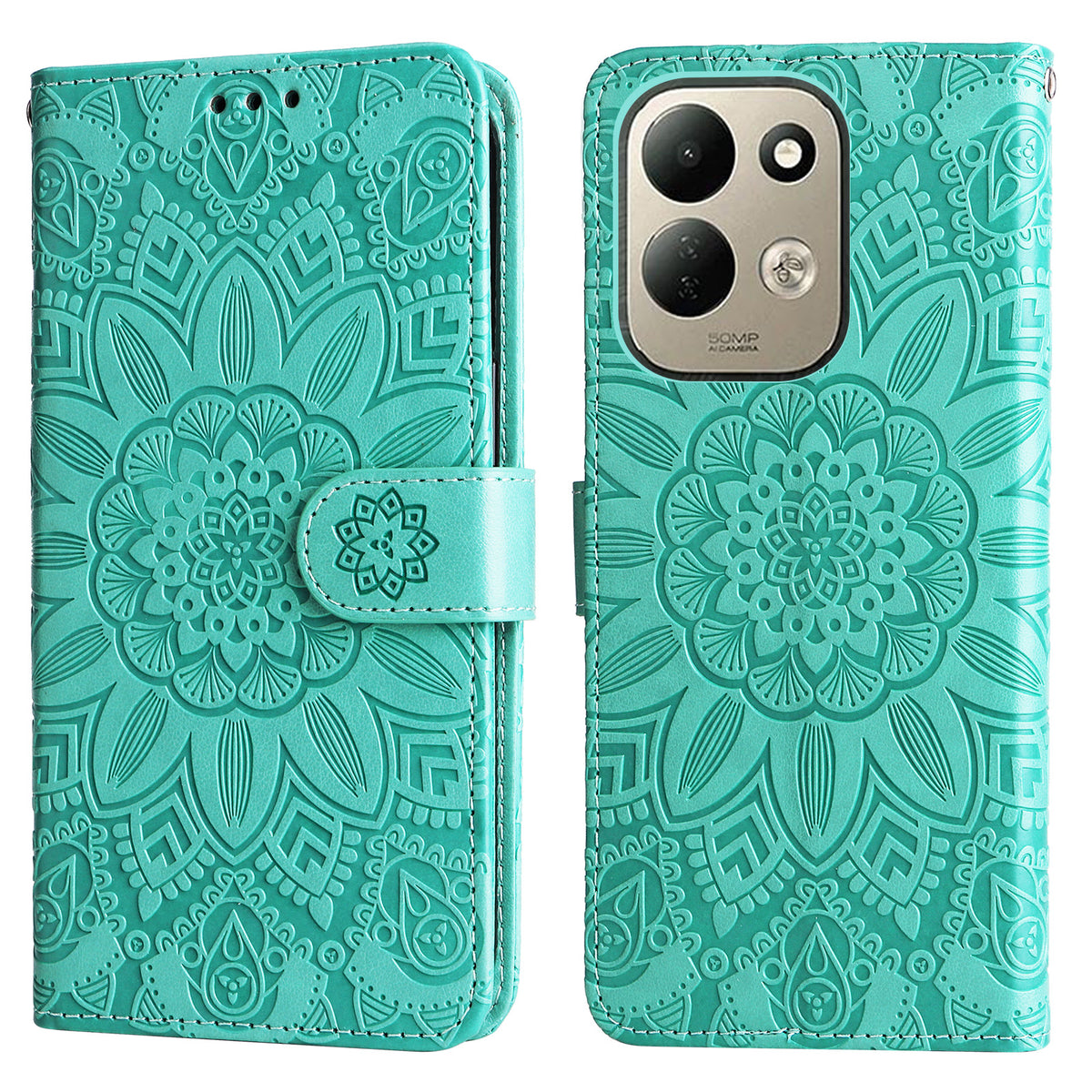 For Xiaomi Redmi 17 5G / Xiaomi Redmi 17 4G Case Sunflower Imprint Leather Wallet Phone Cover