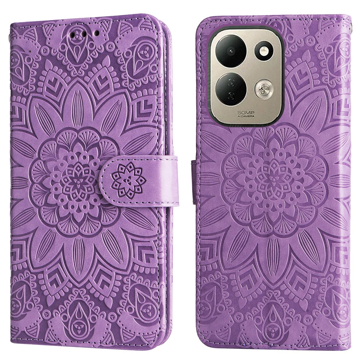 For Xiaomi Redmi 17 5G / Xiaomi Redmi 17 4G Case Sunflower Imprint Leather Wallet Phone Cover