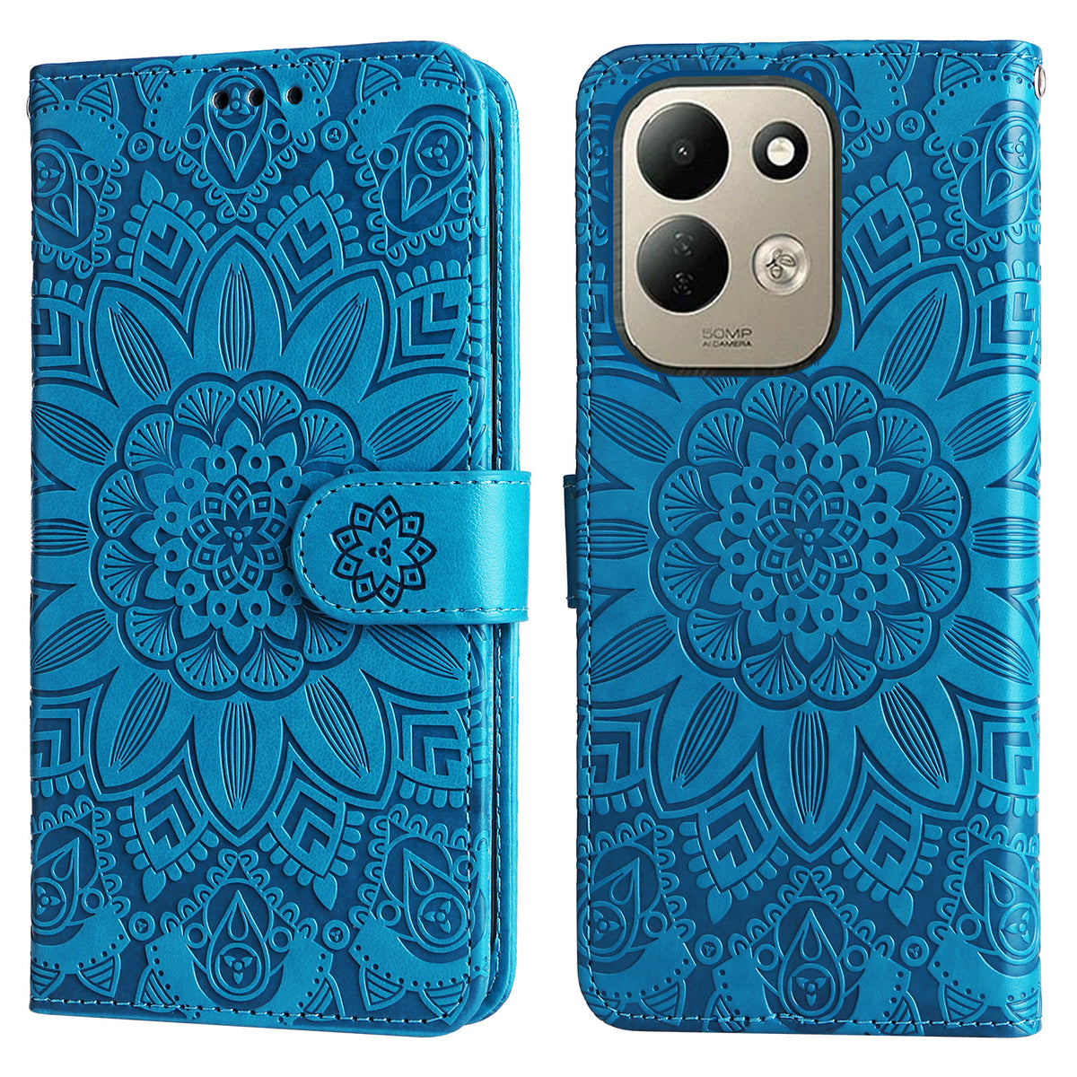 For Xiaomi Redmi 17 5G / Xiaomi Redmi 17 4G Case Sunflower Imprint Leather Wallet Phone Cover