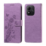 For Xiaomi Redmi Note 17 4G (Global) / Note 17 5G (Global) / Note 17 (India / China) 5G Leather Case Butterfly Floral Imprint Wallet Stand Cover