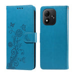 For Xiaomi Redmi Note 17 4G (Global) / Note 17 5G (Global) / Note 17 (India / China) 5G Leather Case Butterfly Floral Imprint Wallet Stand Cover