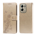 For Xiaomi Redmi 17 5G / Xiaomi Redmi 17 4G Leather Case Butterfly Floral Imprint Wallet Stand Cover