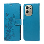 For Xiaomi Redmi 17 5G / Xiaomi Redmi 17 4G Leather Case Butterfly Floral Imprint Wallet Stand Cover