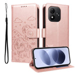 For Xiaomi Redmi Note 17 4G (Global) / Note 17 5G (Global) / Note 17 (India / China) 5G Case RFID Blocking Imprinted Dog Pattern PU Leather Phone Cover with Wrist Strap