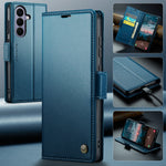 CASEME til Samsung Galaxy S26 FE Cover 023-serien RFID-blokerende pungstativ Glansfuld Litchi-tekstur læder telefoncover