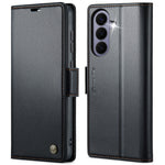 CASEME til Samsung Galaxy S26 FE Cover 023-serien RFID-blokerende pungstativ Glansfuld Litchi-tekstur læder telefoncover