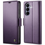 CASEME til Samsung Galaxy S26 FE Cover 023-serien RFID-blokerende pungstativ Glansfuld Litchi-tekstur læder telefoncover