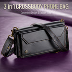CASEME for Samsung Galaxy S26 FE C36 Leather Case Zipper 10 Card Slots Phone Cover with Straps