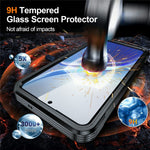 For Samsung Galaxy S26 FE Magnetic Case PC + TPU Phone Cover with Tempered Glass Screen Film